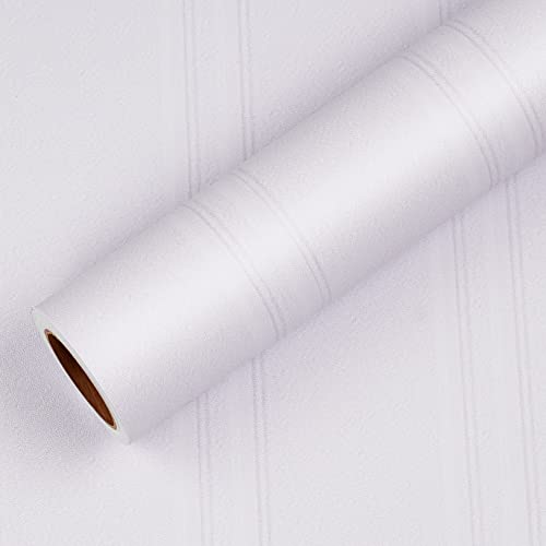 Rewallpaper Faux Beadboard Wallpaper Peel And Stick White Vinyl Contact Paper Waterproof Self Adhesive 17.5In X 9.9Ft Wainscoting Panels Paintable Paneling Wallpaper Roll For Walls Ceiling Bathroom #TOP1