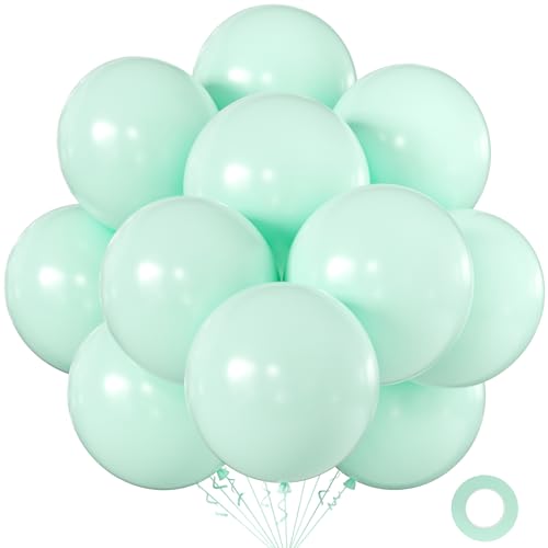 Image of KALOR 18 Inch Patel Green Large Latex Round Balloons 30-Pack