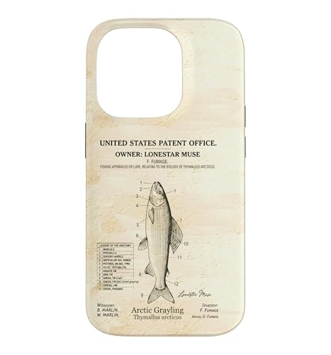 Arctic Grayling Fishing ���� ���̓� �r���e�[�W�A�[�g �X�}�z�P�[�X iPhone 14 Pro �p