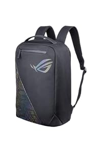 ASUS ROG Gaming Backpack BP1501G Holographic Edition | Laptop Rucksack für Gaming Laptops bis zu 18 Zoll | 18L Volumen | wasserabweisend | robust und leicht | Black Holographic