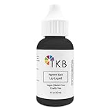TKB Lip Liquid Color | Liquid Lip Color for TKB Gloss Base, DIY Lip Gloss, Pigmented Lip Gloss and Lipstick Colorant, Made in USA (1floz (30ml), Pigment Black)