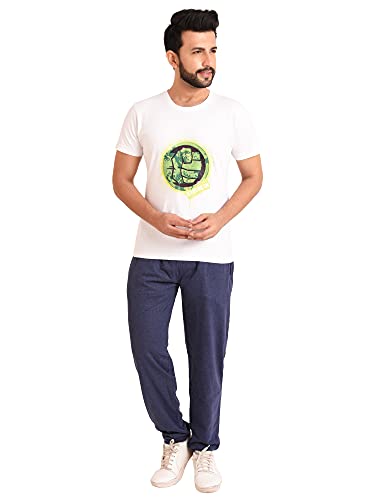 Image of Neo Garments Men's Cotton Solid Regular Fit Trackpants /Jogger /Trouser with Side Pockets