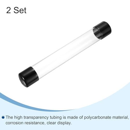 Tuyau d'eau polycarbonate transparent pour rangement et décoration - 4