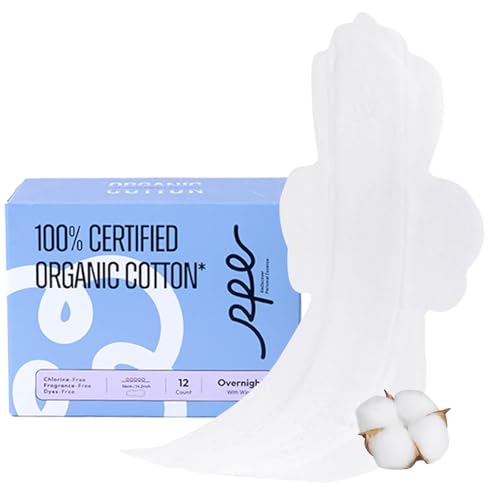 Almohadillas sanitarias 100% orgánicas para mujer, ultra delgadas, extra pesadas con alas, almohadillas menstruales de algodón para cubrir el período, almohadillas femeninas de súper absorción