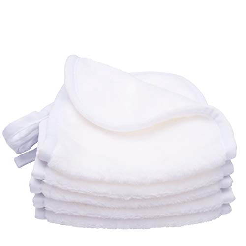 Wow Towels 5-Pack Makeup Remover Cloths, Lift Away Makeup and Dirt With Ease, Ultra Soft for Squeaky Clean and Tight Pores (White)