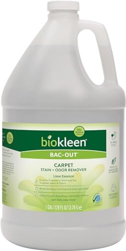 Biokleen Bac-Out Stain Remover for Clothes & Carpet - 128 Ounce - Enzyme, Destroys Stains & Odors Safely, for Pet Stains, Laundry, Diapers, Wine, Carpets - Eco-Friendly, Plant-Based