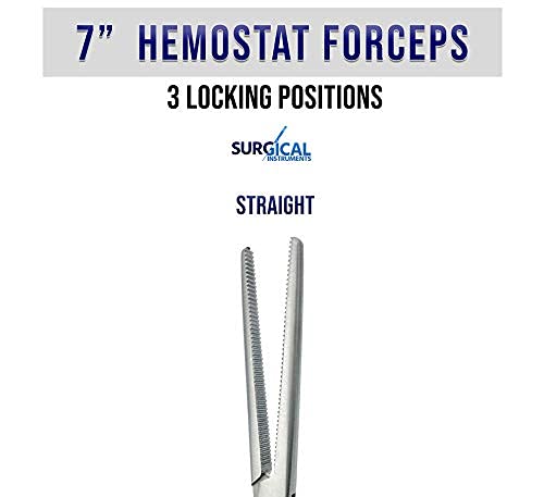 Surgical Online 7 in Straight Fishing Forceps, Stainless Steel, photo 6 of 8