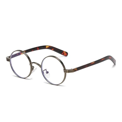 Lunettes de soleil rétro rondes protection UV400 avec verres transparents chic