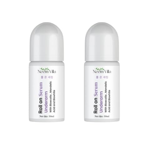 Image of Roll-On & Underarms Roll-On Duo - Alcohol-Free, Silicon-Free, Paraben-Free, Elegance Infused, Underarm Whitening Natural Roll On, Deodorant For Women&Men - 50 ml (SERUM PACK OF 2)