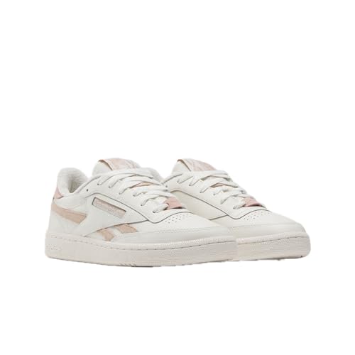 Reebok Women's Club C Revenge Sneaker, Chalk/Pink Stucco/Pink Stucco, Women's Size 9.5