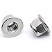 MewuDecor M6-1.0 Flange Nylon Insert Lock Nuts Flanged Locknuts, DIN 6926, Stainless Steel 18-8 (304), Bright Finish, 25 PCS