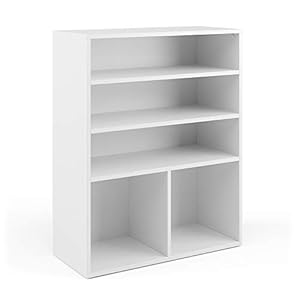 Vicco Bücherregal Weiß mit 2 Fächern