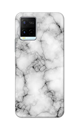 Image of Light White Marble Texture Natural Pattern Hard Back Case Cover for Vivo Y21 (2021) / Y33S Back Cover -(J5) VNS2230