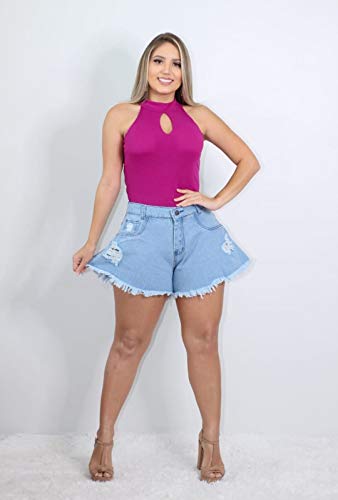 Shorts Jeans Claro Gode Destroyed