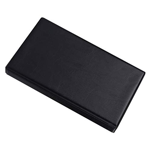 Capa de couro F Fityle 40/120/180/240/300 cartões de identificação de cartão de crédito, organizador