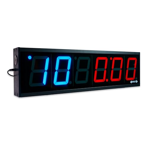 Flex Timer - Home Edition - Bluetooth App-Controlled Wall Mounted 13" LED Gym Clock with Medium 2.3" Digits for CrossFit, Tabata, HIIT, EMOM, MMA, Boxing, Interval Training, Circuits, Workouts - Image 3