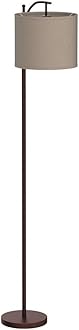 Rottogoon Floor Lamp for Living Room, LED Standing Lamp with 2 Lamp Shades Tall Industrial Floor Lamp Reading for Bedroom, Office (9W LED Bulb Included) - (Oil-Rubbed Bronze)