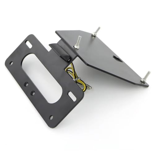 Support de plaque immatriculation rigide avec cadre arrière de précision moto - 2