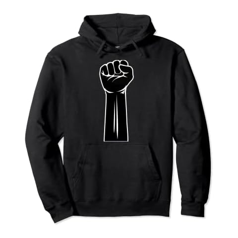 Black Power Fist Pullover Hoodie Cover