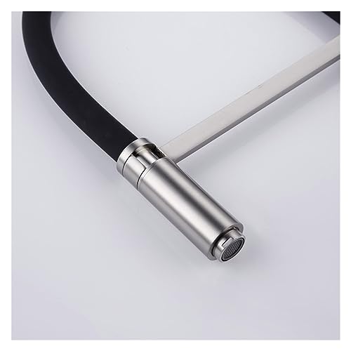Mitigeur de cuisine rotatif 360 robinet évier monotrou avec douchette pull down - 5
