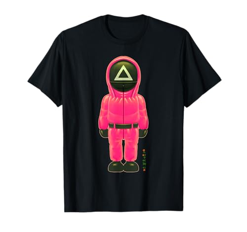 Squid Game The Pink Soldier Full Body Chibi Chest Portrait T-Shirt