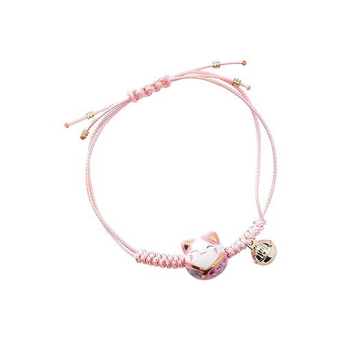 GALPADA Pulsera Trenzada De Gato Pulsera Hecha Mano Tejida Gatito Para Amigas De Cuerda Trenzada Para Regalar Cumpleaños