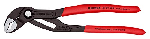 Image of KNIPEX Cobra Water Pump Pliers (Plastic Grip, Red, 250 mm)