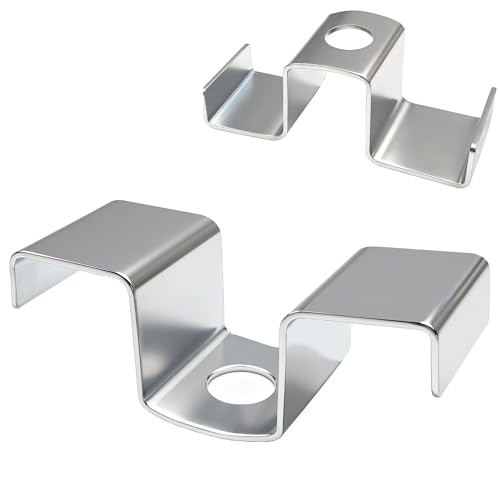 Joewuzun 60 PCS Saddle Clips for Grating Stainless Steel Bar Grating Clips for Grate Opening Industrial Platforms, Stair Treads, Trench Covers, and Ship Decks