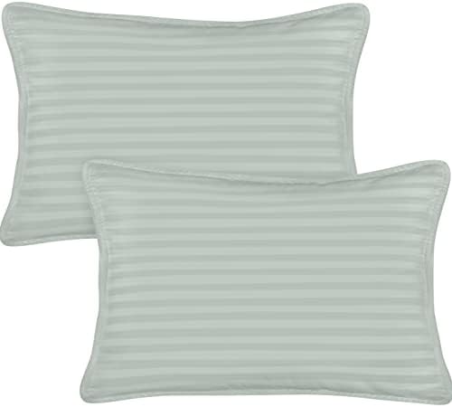 Utopia Bedding Toddler Pillow (Light Grey, 2 Pack), 13x18 Toddler Pillows for Sleeping, Soft and Breathable Cotton Blend Shell, Polyester Filling, Small Kids Pillow Perfect for Toddler Bed and Travel