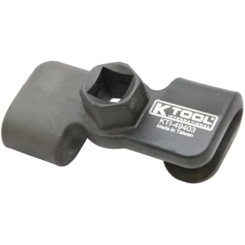 K Tool International 49403 Universal Wrench Extender Adaptor, 1/2 Inch or 21mm Hex Drive, Drop Forged Body with Heat Treatment, Extendable, Black Cover