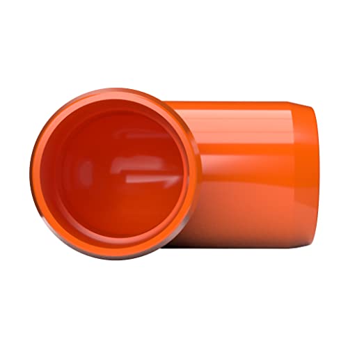 Formufit F03490E-Or-8 Elbow Pvc Fitting, Furniture Grade, 90 Degree, 3/4" Size, Orange (Pack Of 8) #TOP2