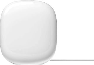 Google Nest WiFi Pro - Wi-Fi 6E - Sistema Wi-Fi confiable para el hogar con velocidad rápida y cobertura para todo el hogar - Enrutador de malla - Embalaje no minorista - Nieve