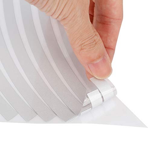 X Autohaux 16Pcs Fits 18'' Rim Motorcycle Car Wheel Rim Sticker Decal Tape Strip Decoration Accessory Universal Silver Tone #TOP6