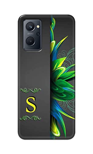 Image of Name II Initial II Letter Alphabet S Hard Back Case Cover for Realme 9i Back Cover -(J5) VNS2222