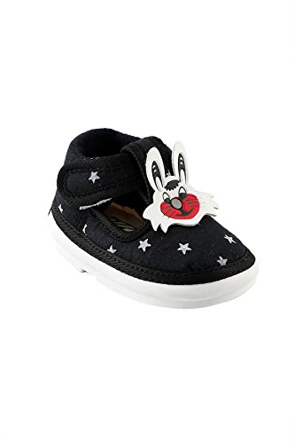 CHIU Chu-Chu Black Color Booties with Strap fo Baby Boys & Girls