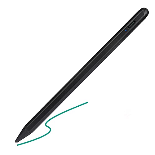 Bbata Electronic Stylus For iPad 5Th Generation 9.7" 2017 Pencil,Type-C Rechargeable Active Capacitive Pencil Compatible With Apple iPad 5Th Gen 9.7-Inch Stylus Pens,Good On iPad Drawing Pen,Black