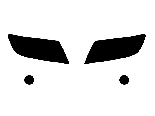 Rvinyl Headlight Tint Covers Compatible with Chevrolet Colorado 2015-2022 - Blackout Smoke