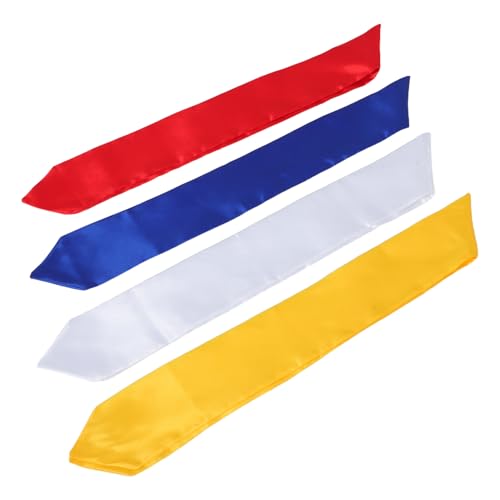 BESPORTBLE Estola de Graduación Unisex 150 Cm 4 Piezas, Correa de Hombro para Ceremonia, Banda de Honor para Estudiantes y Accesorios de Fiesta de Graduación