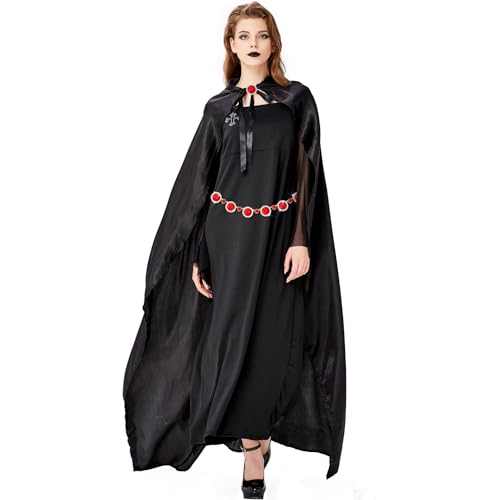 Bling Bling Crystal Diamond Red Raven Chain Belt for Halloween Party Costume Accessory Hooded Cloak Cape4