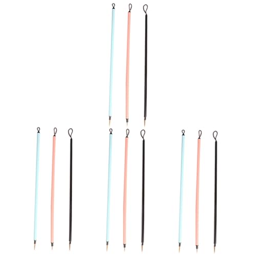 NUOBESTY 4sets Traditional Calligraphy Pen Fine Tip Paint Brush Bristle Paint Brush Fine Detail for Watercolor Line Art 3pcs*4
