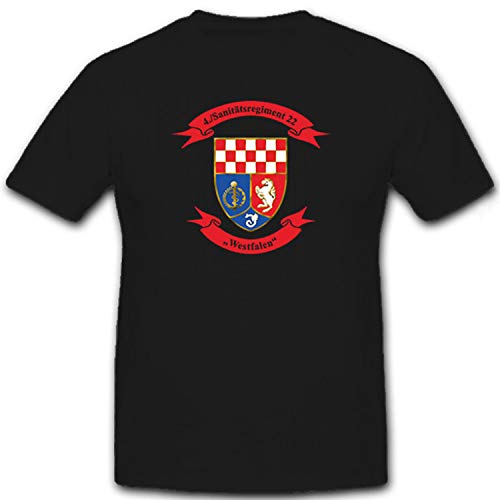 T-shirt Sanity Service de Sante Bundeswehr noir taille XXXL SanRgt 22