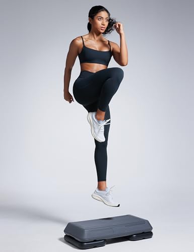 Image of CRZ YOGA Butterbreeze Scoop Neck Sports Bras | Medium Support, Removable Pads, Training, Fast Dry, Spaghetti Straps, U Back, for Women