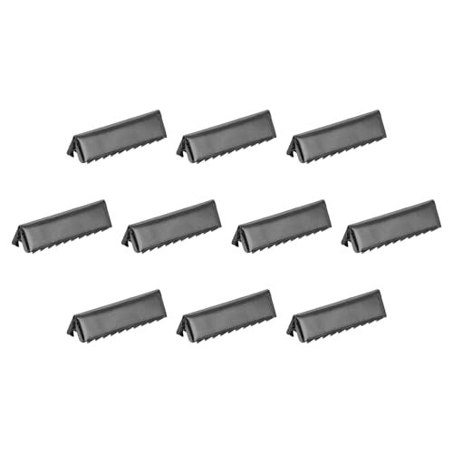 QUARKZMAN 32Pcs Embouts à Pincer, 25mm Fermoirs d'Extrémité Cordon Ruban Fermoirs d'Extrémité en Cuir Attache Corde pour Étiquette Ceinture Coton Webbing...