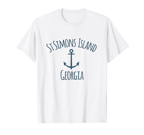 St simons island georgia nautica ancora nautica maglietta