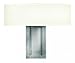 Hinkley-Two Light Antique Nickel Soft Linen Hard Back Shade Wall Light-3202AN