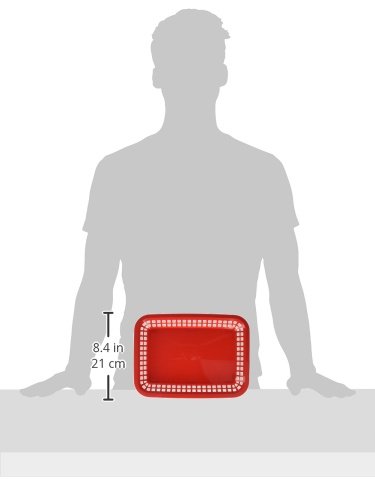 TableCraft 1079R 11-3/4\" Red Mas Grande Platter Basket - Dozen - Thumbnail 2
