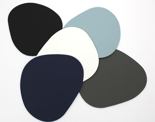 Kit com 5 Porta-Copos Decorativos de Couro Sintético – Elegância ...