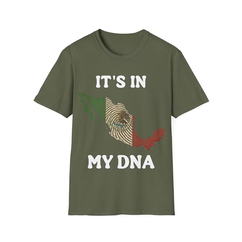 T-shirt drapeau mexicain DNA coupe unisexe sans déformation