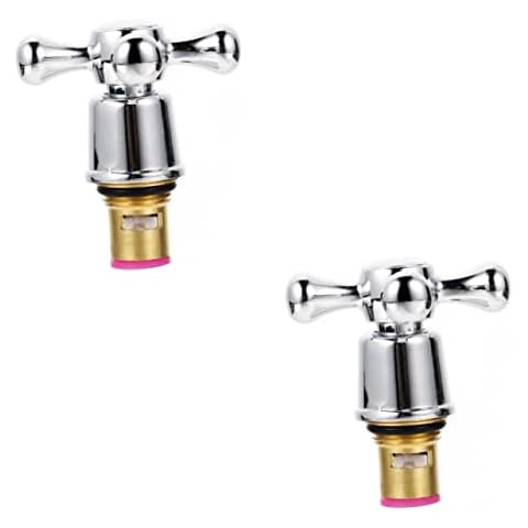 KONTONTY 2pcs Stainless Steel Faucet Tap Handles Cover