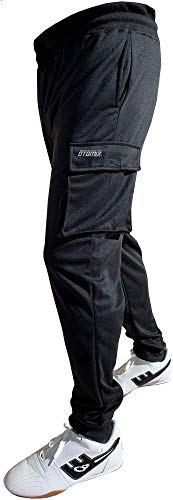 Otomix Men's Cargo Jogger Workout Pants (Black) (X-Large)